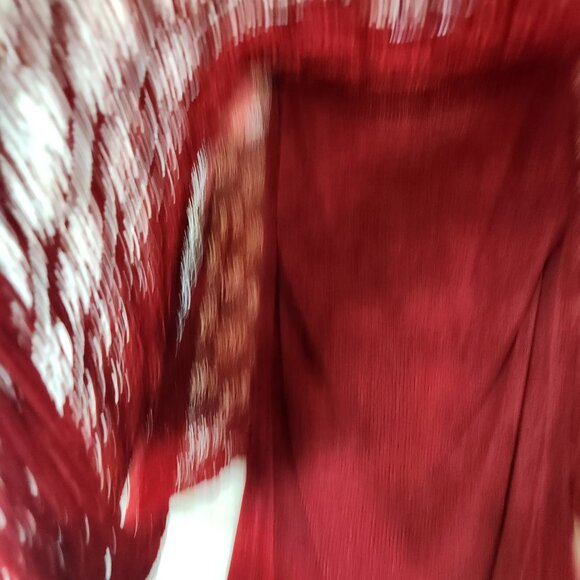 KOKOMO Cape Poncho One Size Red Tank Insert Batwing Sweater Cotton Poly - Picture 9 of 16